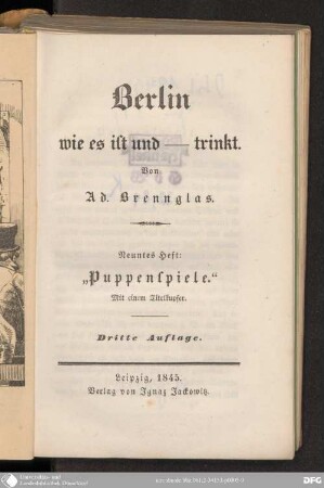 9 Heft: Puppenspiele