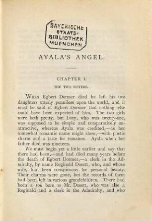Ayala's angel, 1