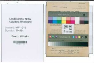 Entnazifizierung Wilhelm Evertz , geb. 06.02.1898 (Buchhalter)