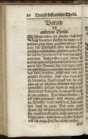 Vorred deß anderen Theils.