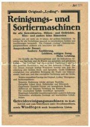 Getreidereinigungs- und Sortiermaschine