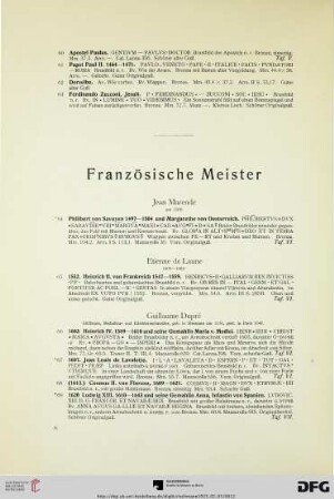 Französische Meister (Nr. 64-76)