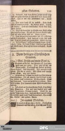 2. Vom heiligen Christlichen Glauben.