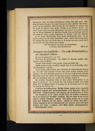 Iwangorod eng eingeschlossen. - Die große Brückenkopfstellung von Iwangorod erstürmt.
