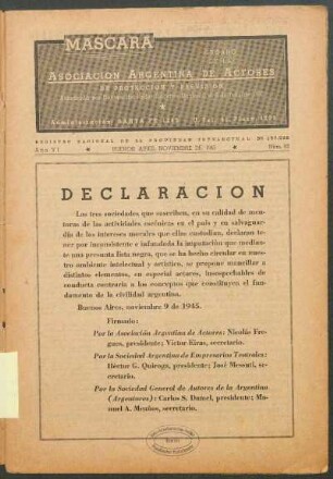 Declaración