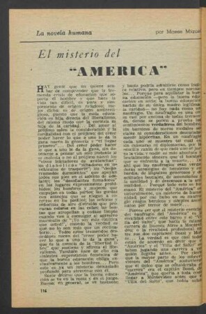 El misterio del "America"