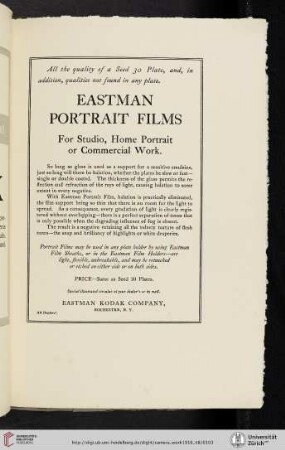 Eastman Kodak Company [Eastman Portrait Films]