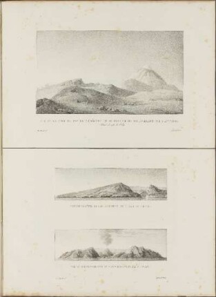 Vue De La Cime Du Pic De Teneriffe Et Du Cratere De Soulevement Qui L'Entoure.