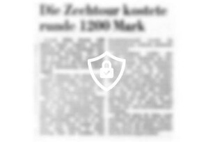 Die Zechtour kostete runde 1200 [Name maskiert]