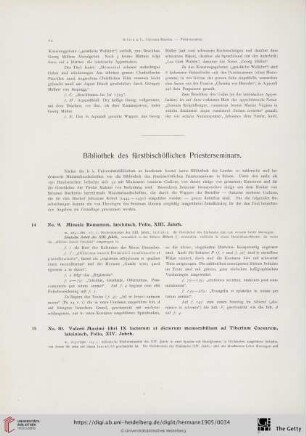 Bibliothek des fürstbischöflichen Priesterseminars