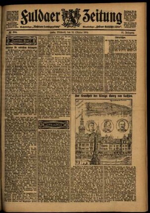 Zweite Ausgabe vom Mittwoch, den 12. Oktober 1904.