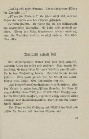 Tartarin erholt sich