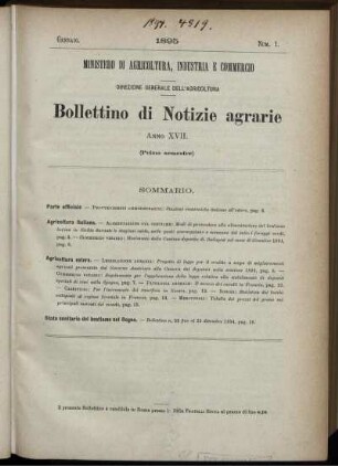 Gennaio. Num. 1.