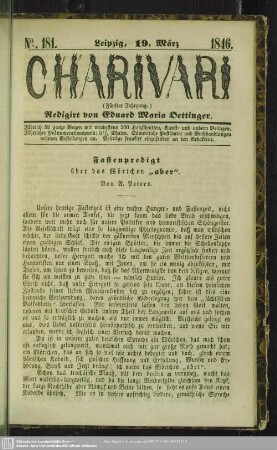 5.1846=181: Charivari