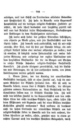 Beurtheilung speciell amerikanisch-religiös-kirchlicher Verhältnisse