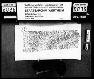 Margarete geb. Gräfin von Wertheim, Klosterfrau zu Kirchheim, verzichtet auf ihr väterliches und mütterliches Erbe.