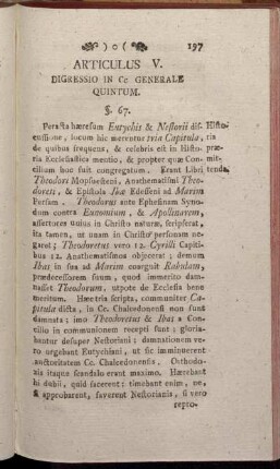 Articulus V. Digressio in Concilium Generale Quintum.