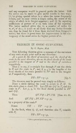 Theorem in conic curvature.