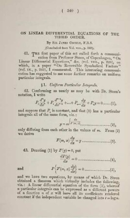 On linear differential equations of the third order.