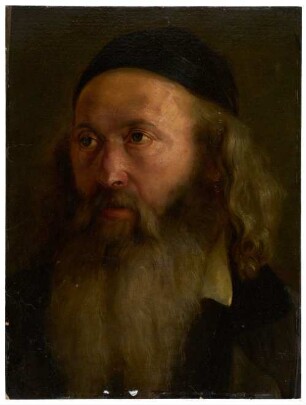 Kopf eines älteren Herrn mit langem Bart
