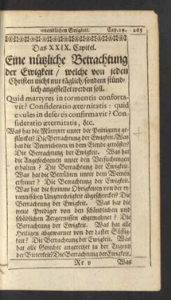 Das XXIX. Capitel.
