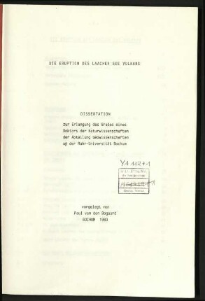 Die Eruption des Laacher See Vulkans