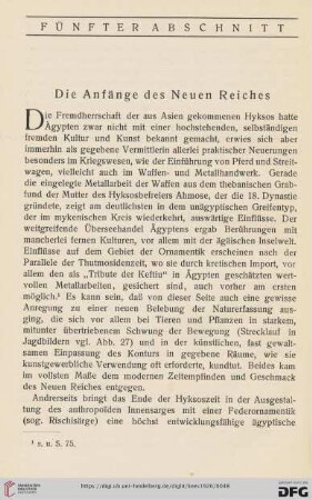 Die Anfänge des Neuen Reiches