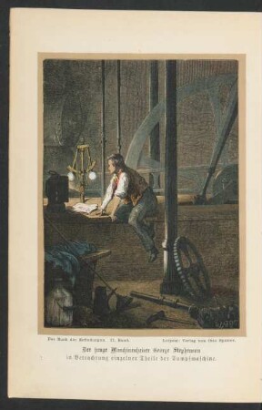 Tafel: Der junge Maschinenheizer George Stephenson [...]