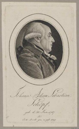 Bildnis des Johann Adam Sebastian Schoepf