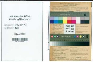 Entnazifizierung Josef Bay , geb. 11.07.1905 (Landwirt)