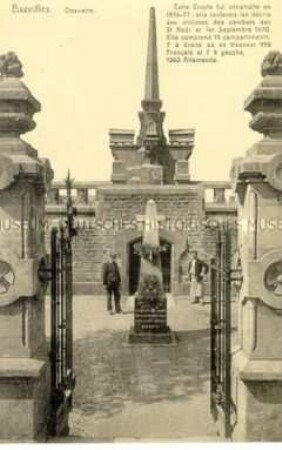Postkarte zur Erinnerung an den Krieg 1870/71