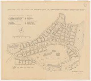 Gartenanlagen und Gärten Wohngebiet Burgfeld, Neviges: Grün- und Freianlagen: Lageplan 1:500