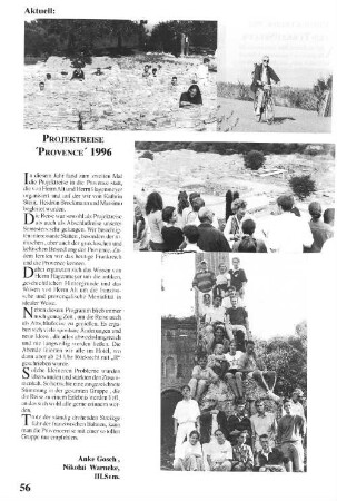 Projektreise "Provence" 1996