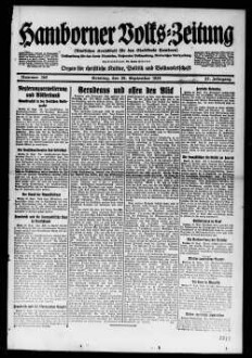 Hamborner Volks-Zeitung. 1911-1929