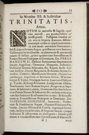 In Nomine SS. & Individuæ Trinitatis, Amen.