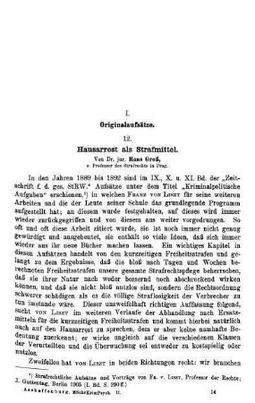 209-219, Hausarrest als Strafmittel