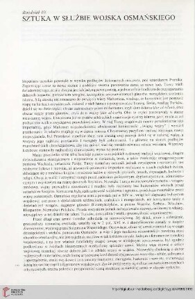 Rozdział 10: Sztuka w służbie wojska osmańskiego