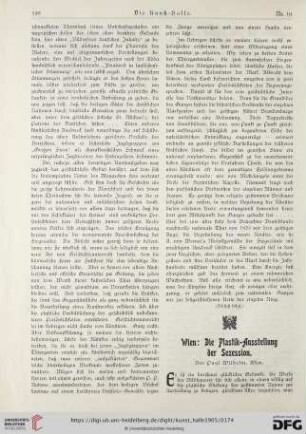 Wien: Die Plastik-Ausstellung der Sezession