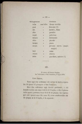 XIX. Di mezzo all' Oceano Pacifico fra Yokohama e San Francisco, 8 luglio 1876.