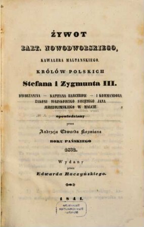 Zywoty sławnych Polaków XVIII wieku : (Leben berühmter Polen des 18t Jahrh.)
