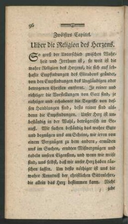 Zwölftes Capitel. Uiber die Religion des Herzens