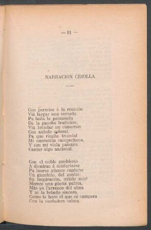 Narración criolla