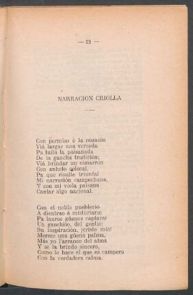 Narración criolla