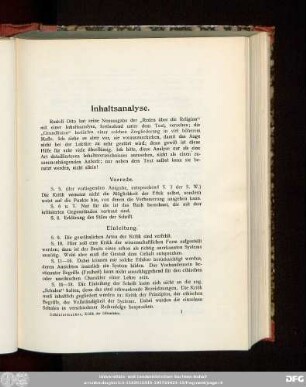 Inhaltsanalyse.
