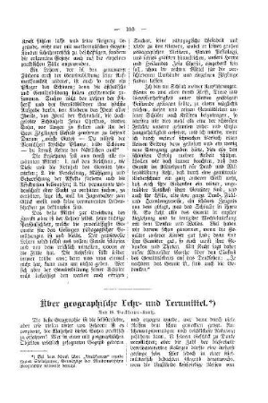 Über geographische Lehr- und Lernmittel