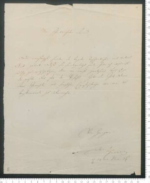 Brief von Franz Theremin an Adelbert von Chamisso