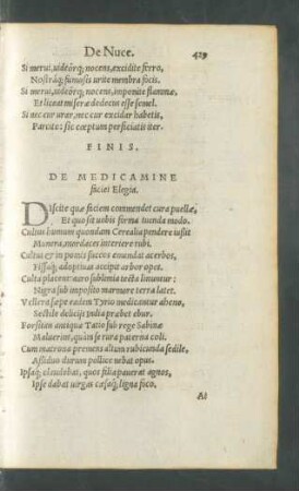 De Medicamine faciei Elegia.