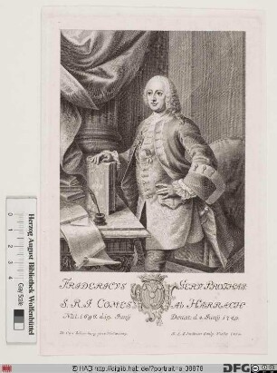 Bildnis Friedrich (August Gervasius) Graf von Harrach