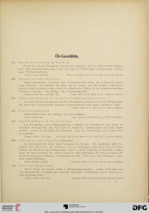 Öl-Gemälde (Nr. 255-282)