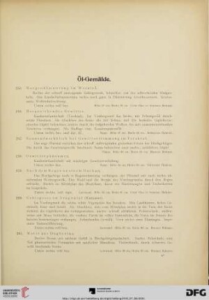 Öl-Gemälde (Nr. 255-282)